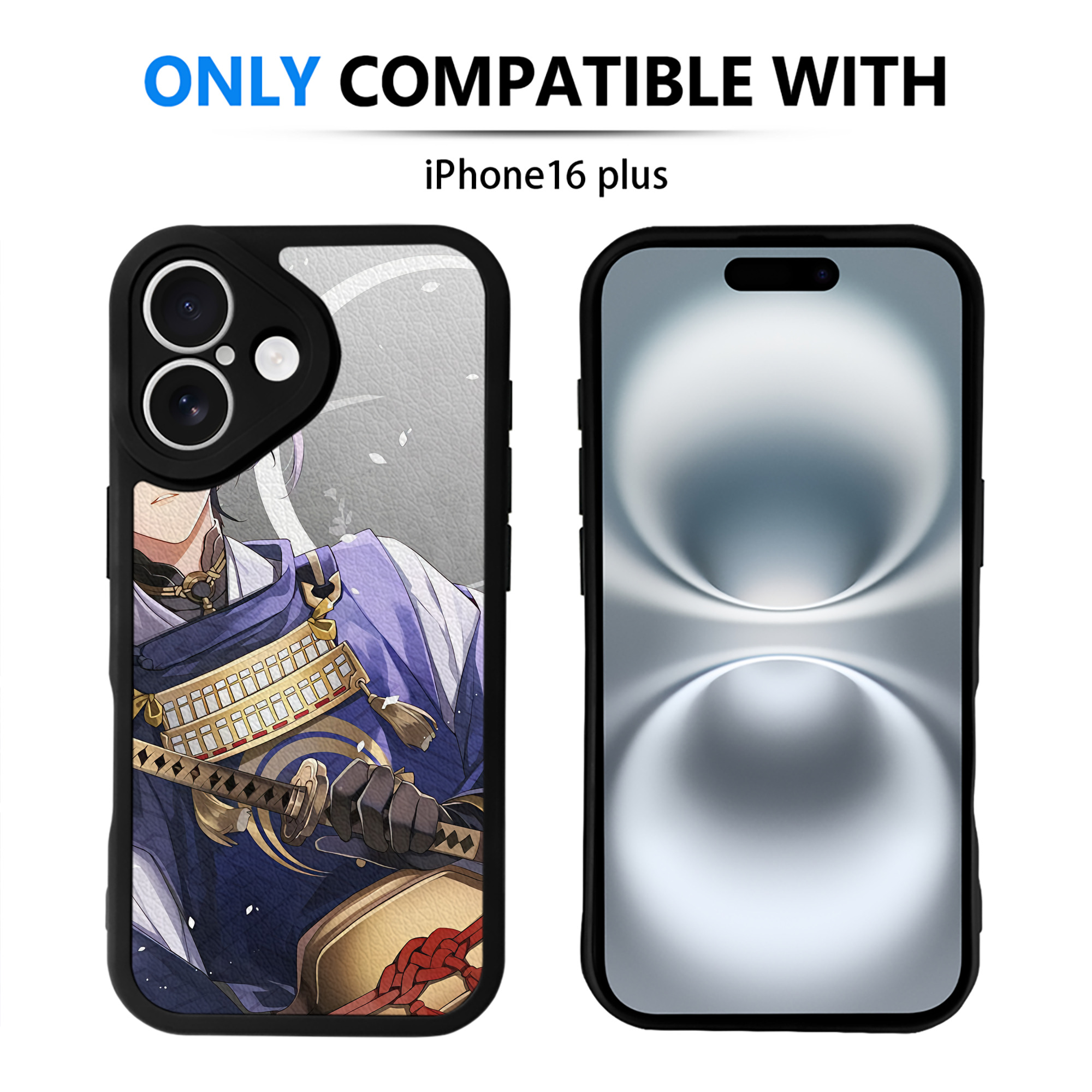 （画像用） 刀剣乱舞 Touken Ranbu 【iPhone 16シリーズ対応】シリコンスマホケース（レザー調） 材質：シリコン